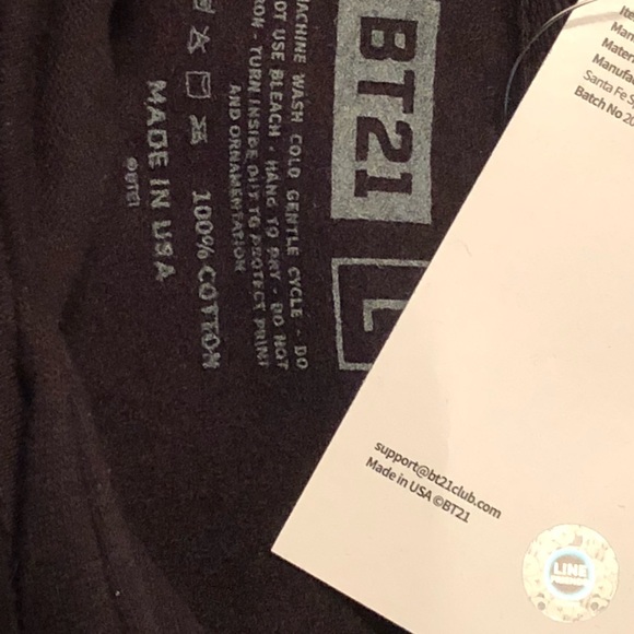 BTS x ASSC BT21 Signature Line Friends Hoodie - Picture 3 of 4